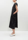 Silk Shoulder Bite Slip Dress