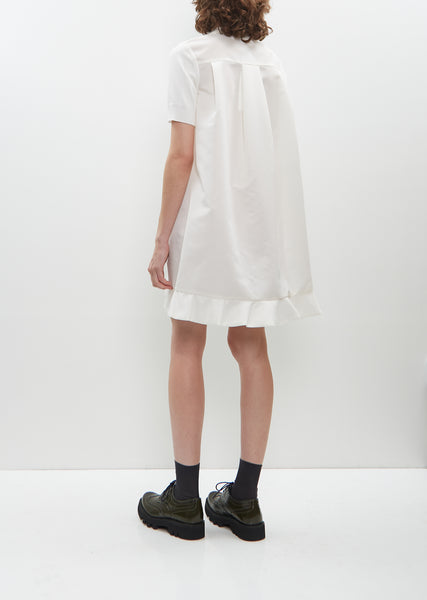ワンピース sacai SS25 Cotton and knit dress (25 07764 185) Spun Organza x Cotton Jersey Dress – La Garçonne