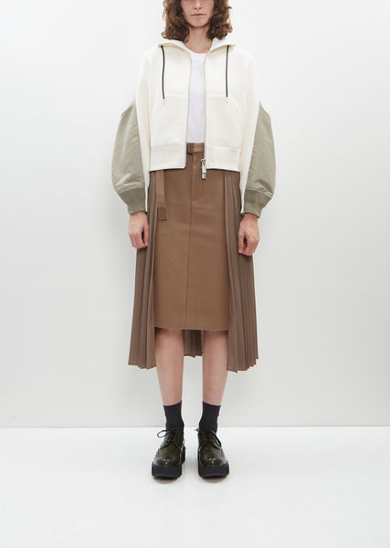 Nylon Twill x Sponge Sweat Pullover main image 1