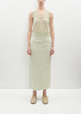 Kid Mohair Sheer Knit Tank - Light Green