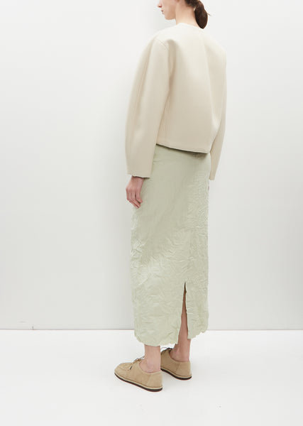 AURALEE WRINKLED WASHED FINX TWILL SKIRT AURALEE WRINKLED WASHED FINX TWILL SKIRT