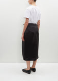 Pleated Waist Pencil Skirt