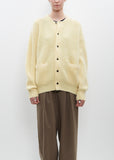Wool and Kid Mohair Cardigan — Cream