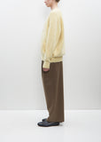 Wool and Kid Mohair Cardigan — Cream
