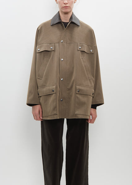 Wool Cavarly Twill Laminate Blouson – La Garçonne