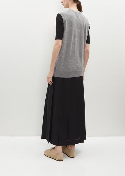 Hella | ◼︎SLAB KNIT COCOON VEST ¥19,800（tax inc.） ウール