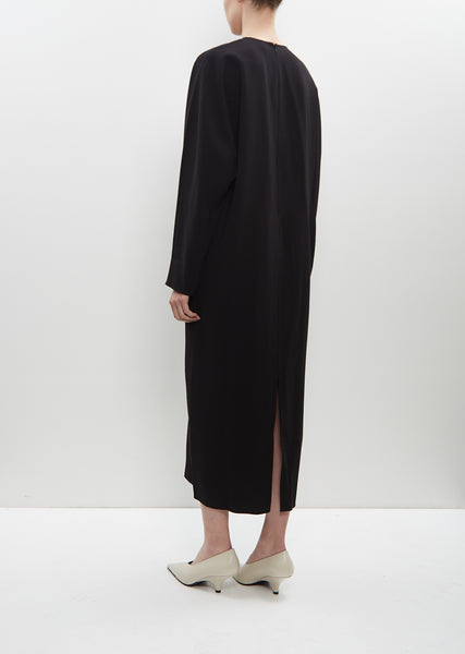 【日本入手困難】Embroidered cady long dress ワンピース Black Embroidered Cady Mini-dress | PRADA