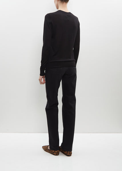 Fine Crew-Neck Knit – La Garçonne
