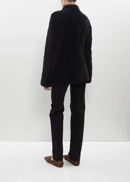 Cinched Shearling Jacket – La Garçonne