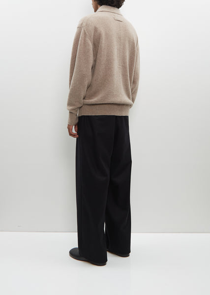 y*m様 stein Alpaca Knit Collared Cardigan