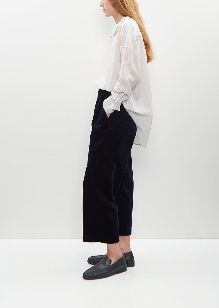 Cotton Velvet Easy Trousers