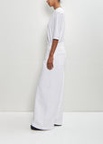 Cotton Snake Pant — White