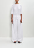 Cotton Snake Pant — White