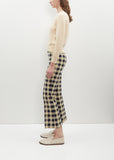 Gingham Kick Pant — Navy