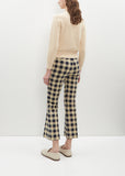 Gingham Kick Pant — Navy