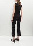 Stretch Cotton Kick Pant — Black