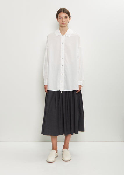 CLAUDIA WOOL SHIRT VNECK OFF WHITE main image 0