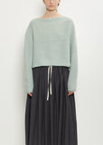 Aviao Hand-Knitted Merino Wool Sweater — Mint Green