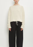 Aviao Hand-Knitted Merino Wool Sweater — Off White