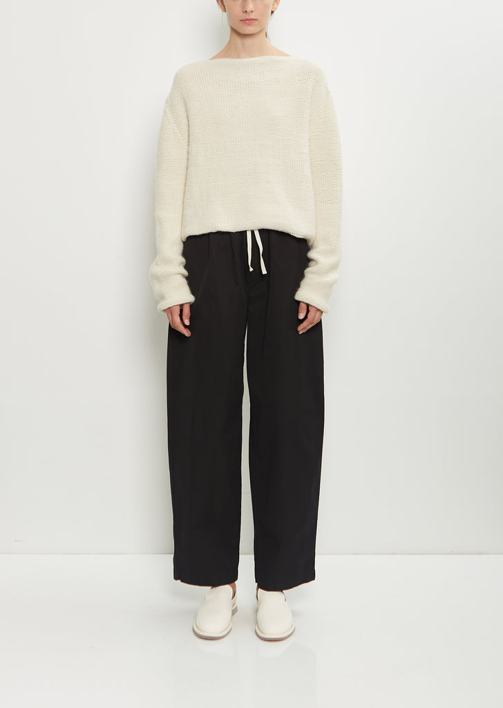 Quatro Wool Pants — Black