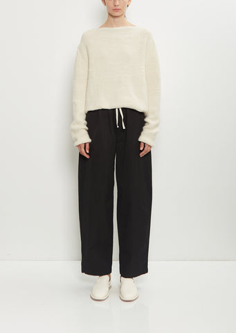 Quatro Wool Pants — Black