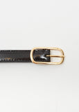 Slim Oval Buckle Belt