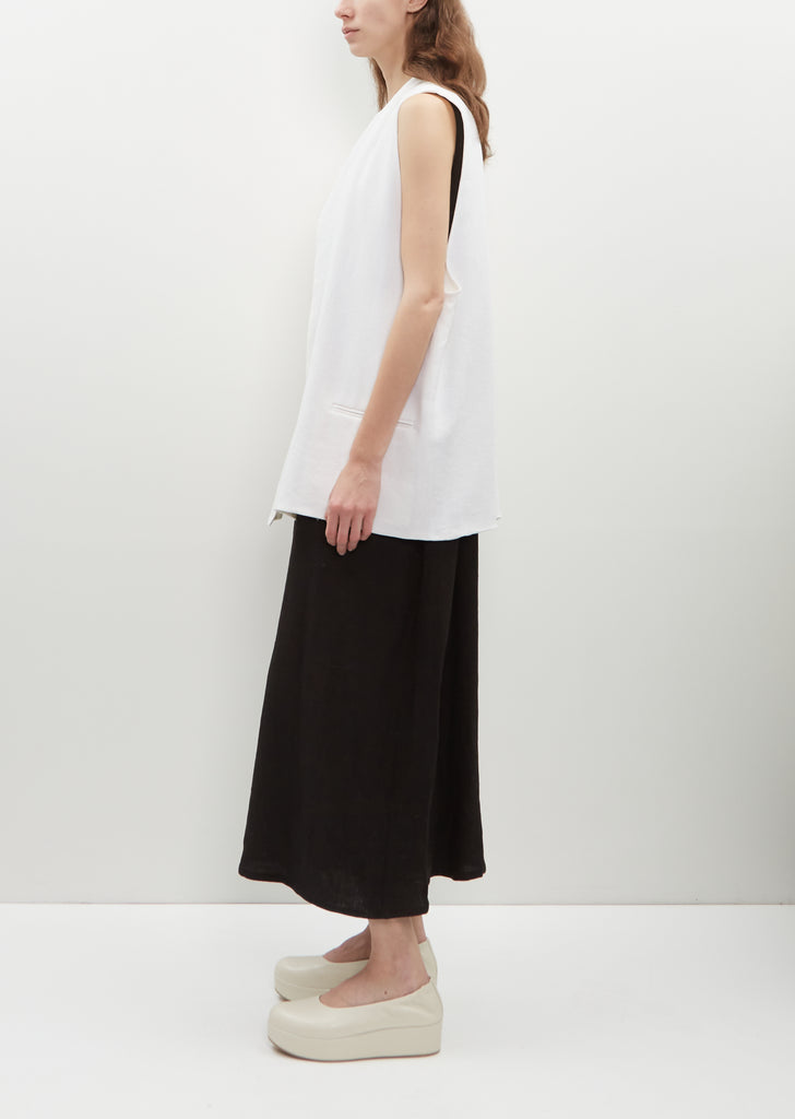 Crepe Linen Gilet