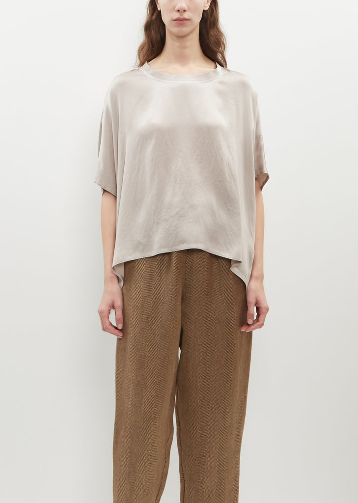 Crepe Satin Easy T-Shirt