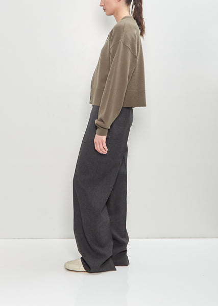 Stretch Cashmere n°170 Chou Cardigan — Army – La Garçonne