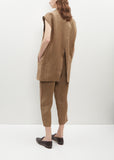 Heavy Herringbone Sleeveless Jacket