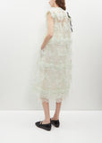 Tulle Dress with Shoulder Bite