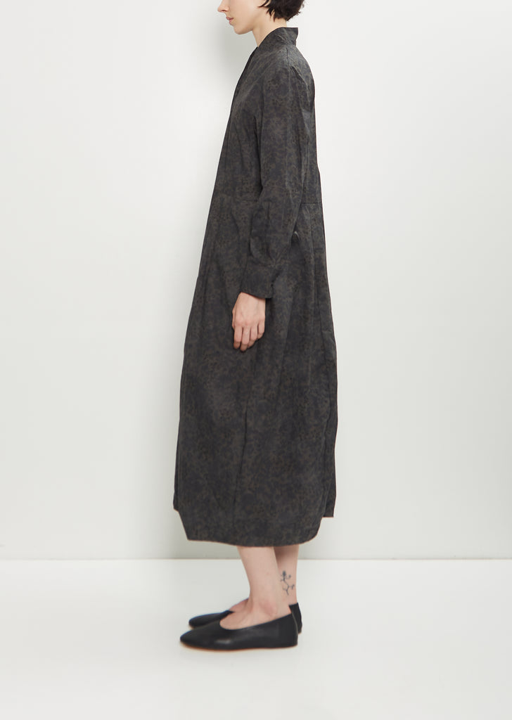 Letty Cotton Dress — Dark Flower