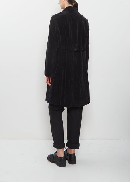 Brushed Cotton Balmacaan Coat – La Garçonne