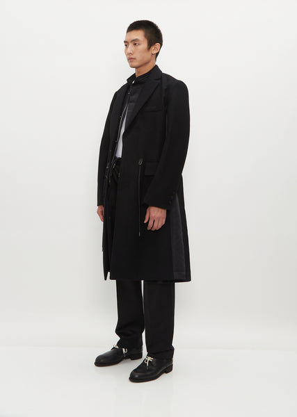 極美品 AKM WOOL MELTON P COAT ブラック co14
