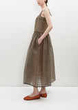 Silk Organza Strap Dress