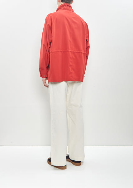 Wool Max Canvas High Neck Zip Blouson – La Garçonne