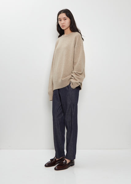 n°431 Mike Stretch Cashmere Sweater — Oat – La Garçonne
