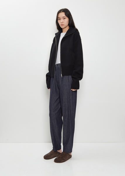 n°438 Xtra Fab Cashmere Cardigan — Raven – La Garçonne