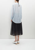 Cotton Silk Voile Oversized Shirt