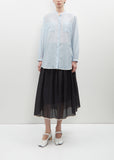 Cotton Silk Voile Oversized Shirt