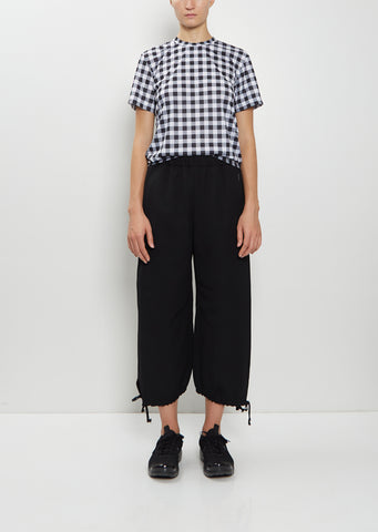 Gathered Cuffs Wool Pants