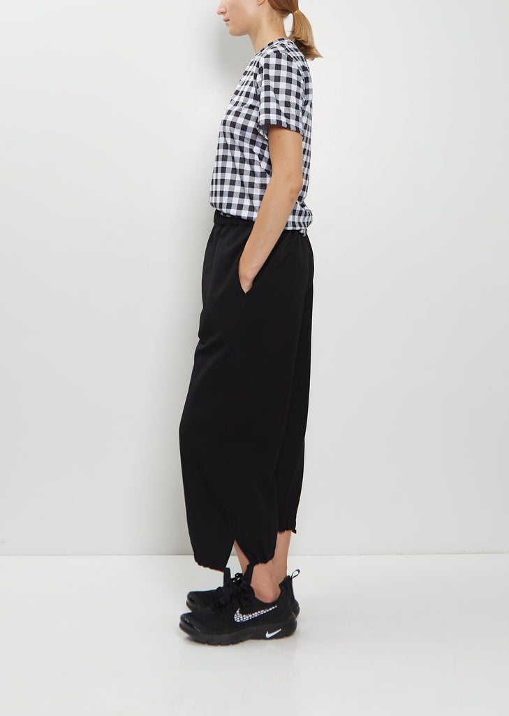 Gathered Cuffs Wool Pants
