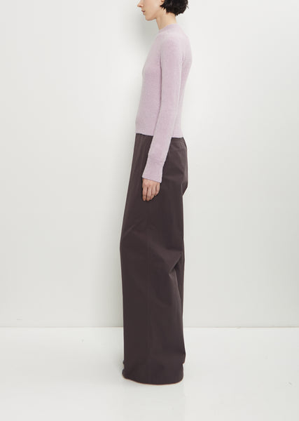 Texas Stretch Alpaca Merino Wool Sweater — Lilac – La Garçonne