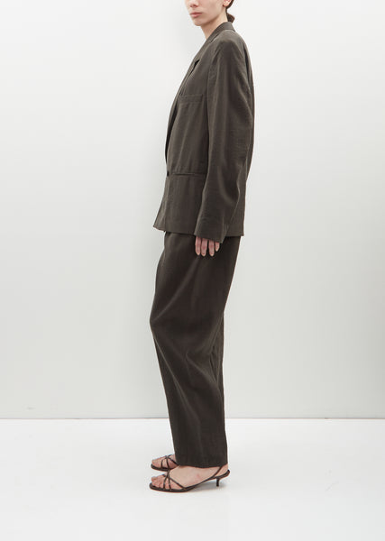 Silk Blend Double Breasted Jacket – La Garçonne