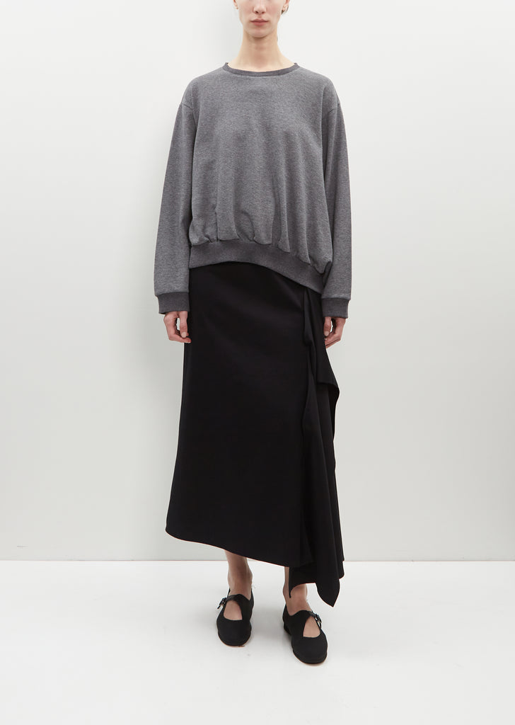 Asymmetric Sweatshirt Pullover