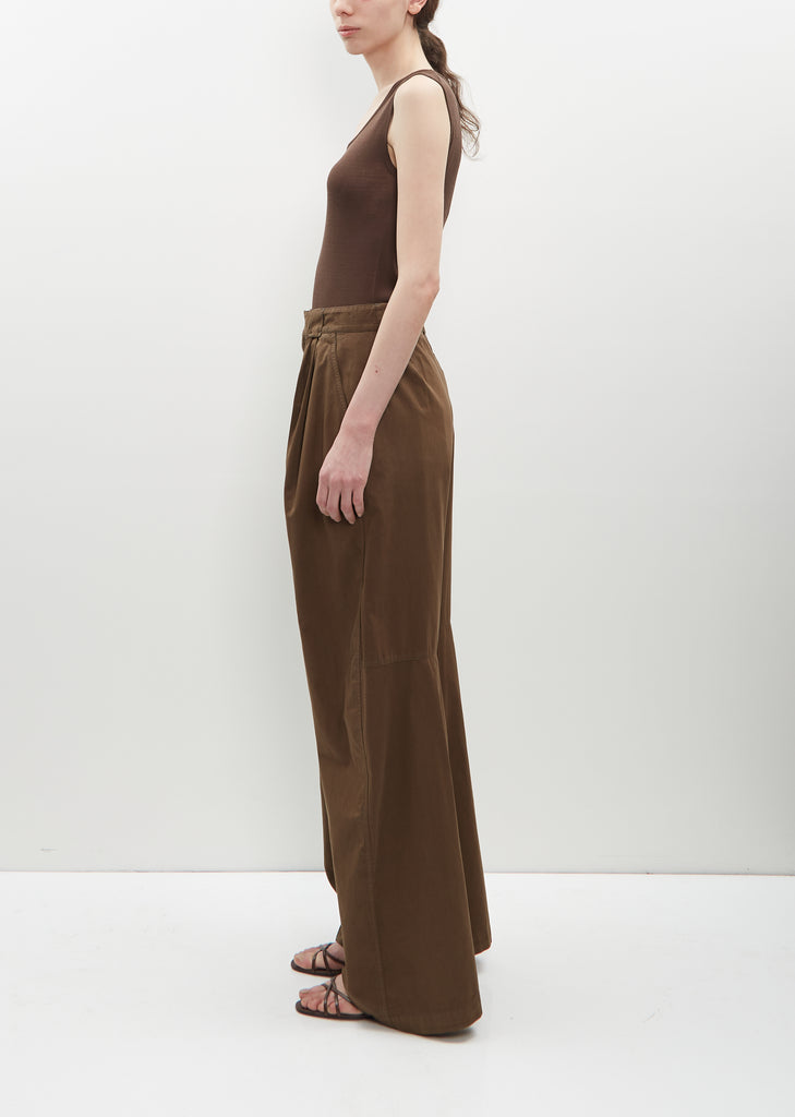 Cotton Wide Leg Pants