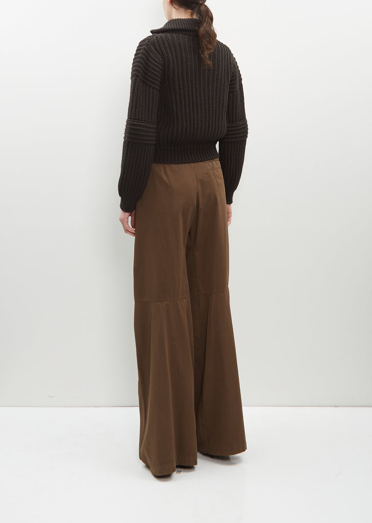 Cotton Wide Leg Pants