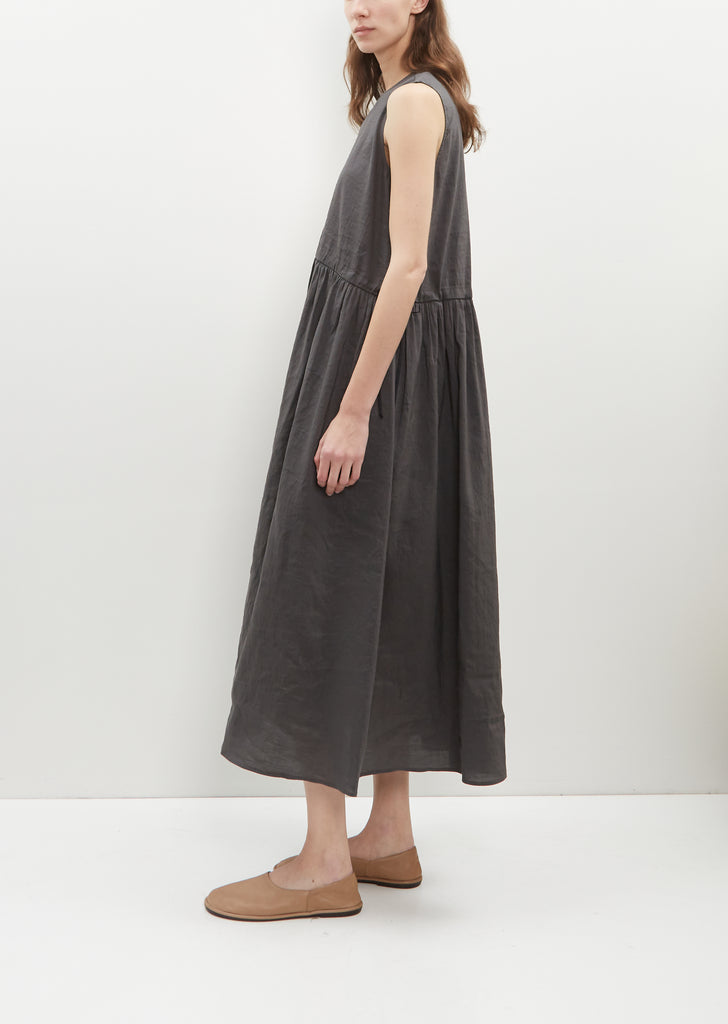 Linen Cotton Sleeveless Long Dress