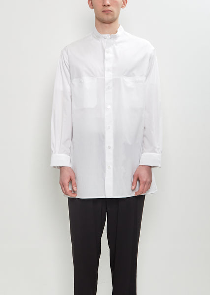 Chain Stitch No Collar Shirt – La Garçonne