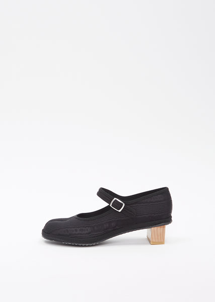 【DROGHERIA CRIVELLINI】 Mary Jane Moire Taupe Black Papusse Soft Mary Jane
